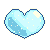 Heart light blue big