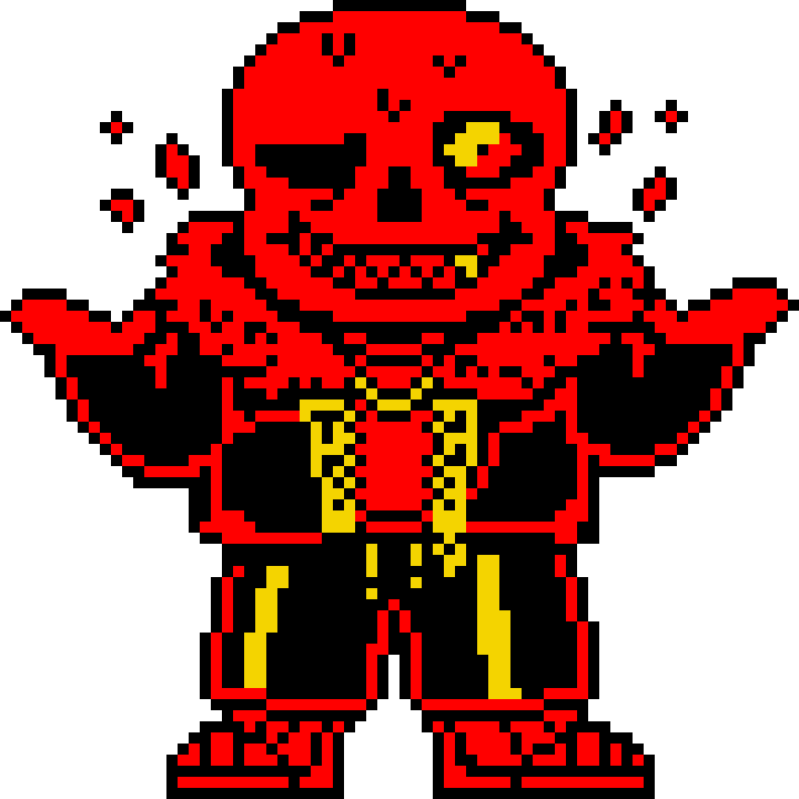 Fell!Sans Sprite by Garzillathehedgehog on DeviantArt