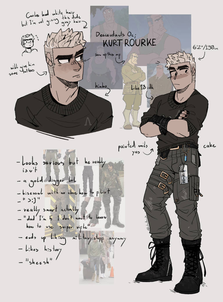 disney descendants oc: Kurt Rourke by katsudonKnockoff on DeviantArt