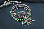 Copper Bangle Bracelets by twistedjewelry