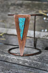 Copper Blue Cuff by twistedjewelry