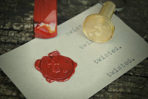 twisted. wax seal