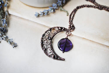 Copper Moon Necklace