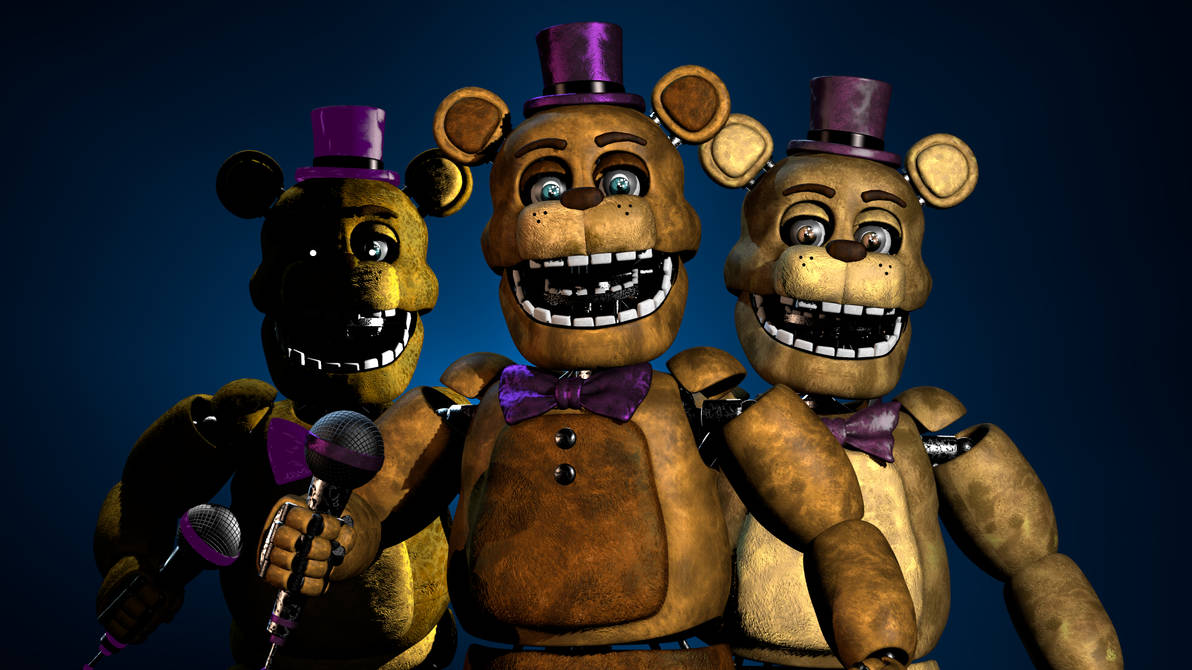 Fred Bear and Friends (Five Nights at Freddy's) 16 x 24 Laser