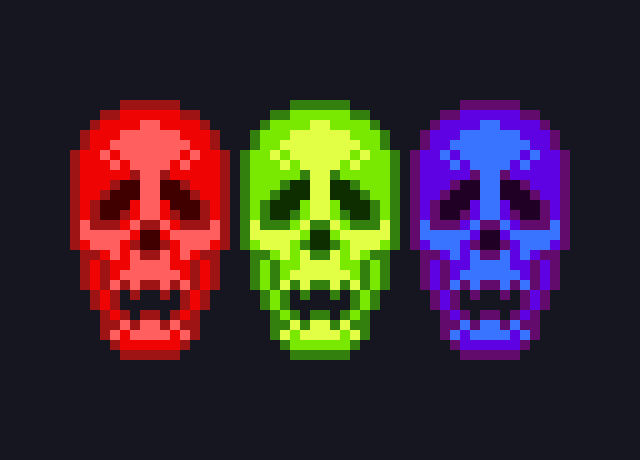 Skull Color Mod RGB skulls by NothinPersonnelKid on DeviantArt