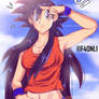 Female Goku redraw