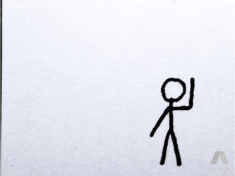 Waving Stick Man (Hand drawn flipbook animated)
