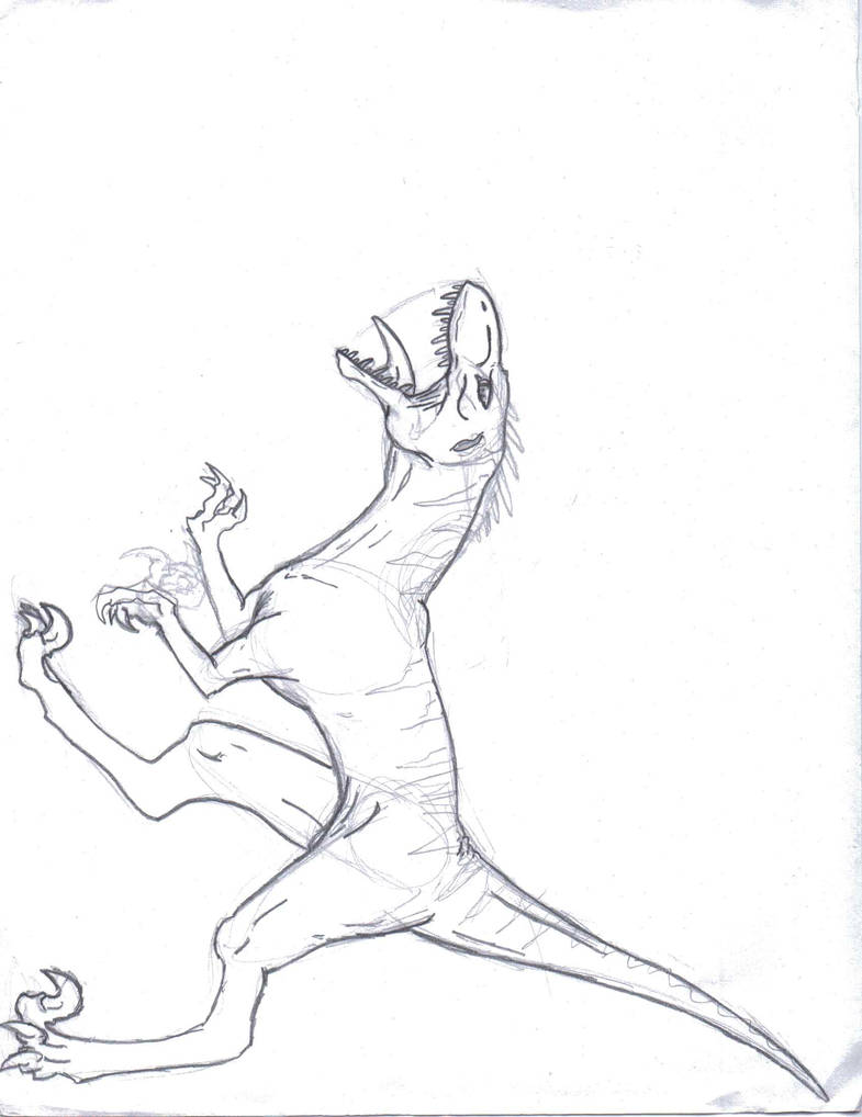 Demon Raptor Drawing raptor by King-Mettaton on DeviantArt