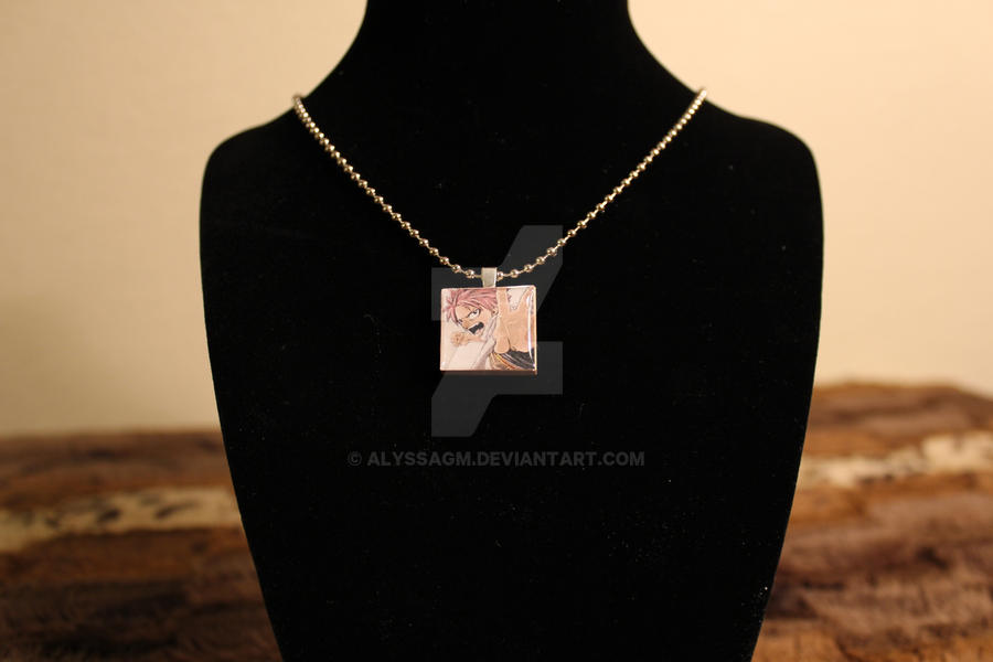 Natsu - Fairy Tail - Scrabble Tile Necklace