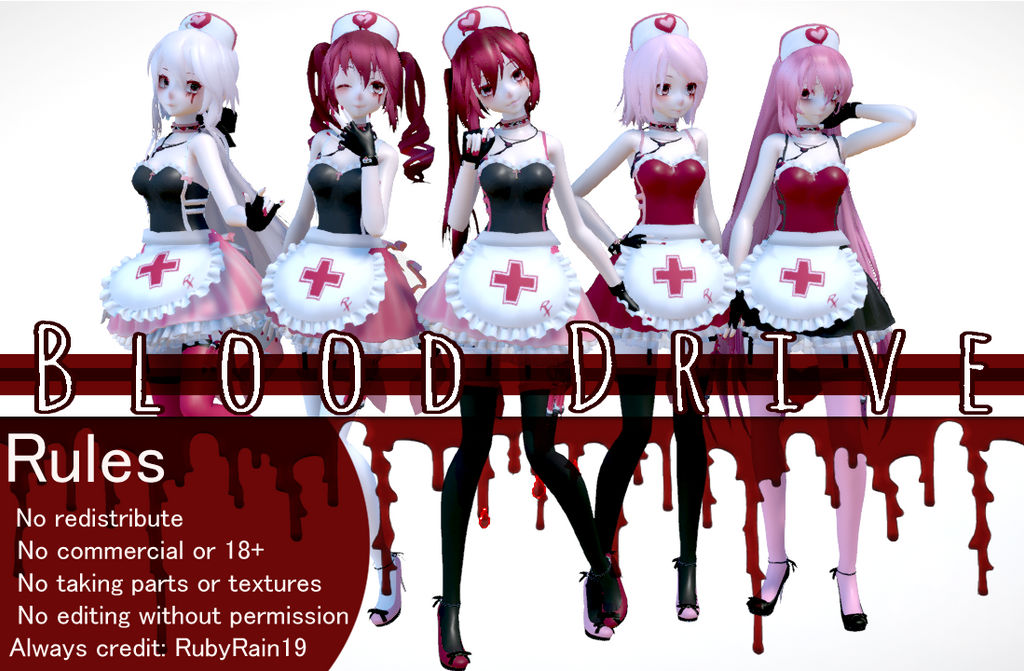 [MMD] Blood Drive series by RubyRain19