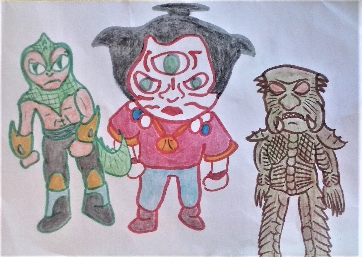 Horathian,Bookala and Unknown Alien by DexStewart13 on DeviantArt