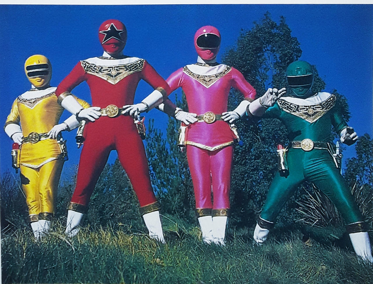 Zeo Rangers Tri Zeo Rangers Pose by DexStewart13 on DeviantArt
