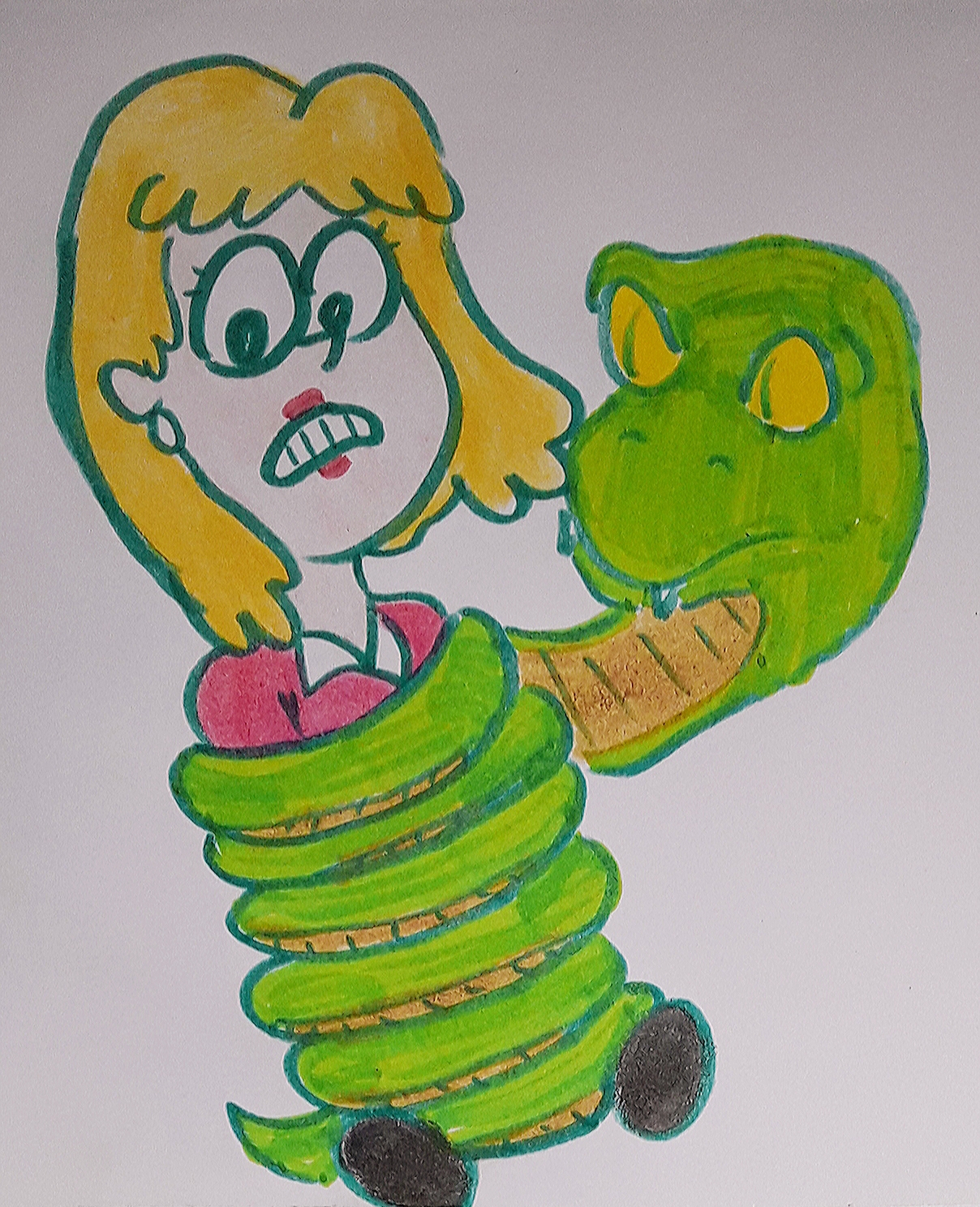 Deviantart Rita The Snake Request Rita Loud Caught By Snake! by DexStewart13 on DeviantArt