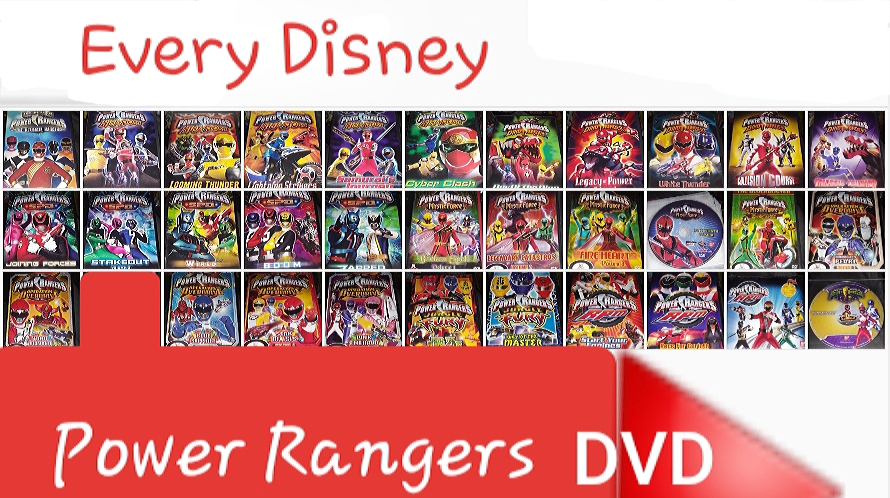 Every Disney Power Rangers DVD Thumbnail by DexStewart13 on DeviantArt