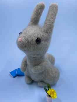 Needle felted bunny