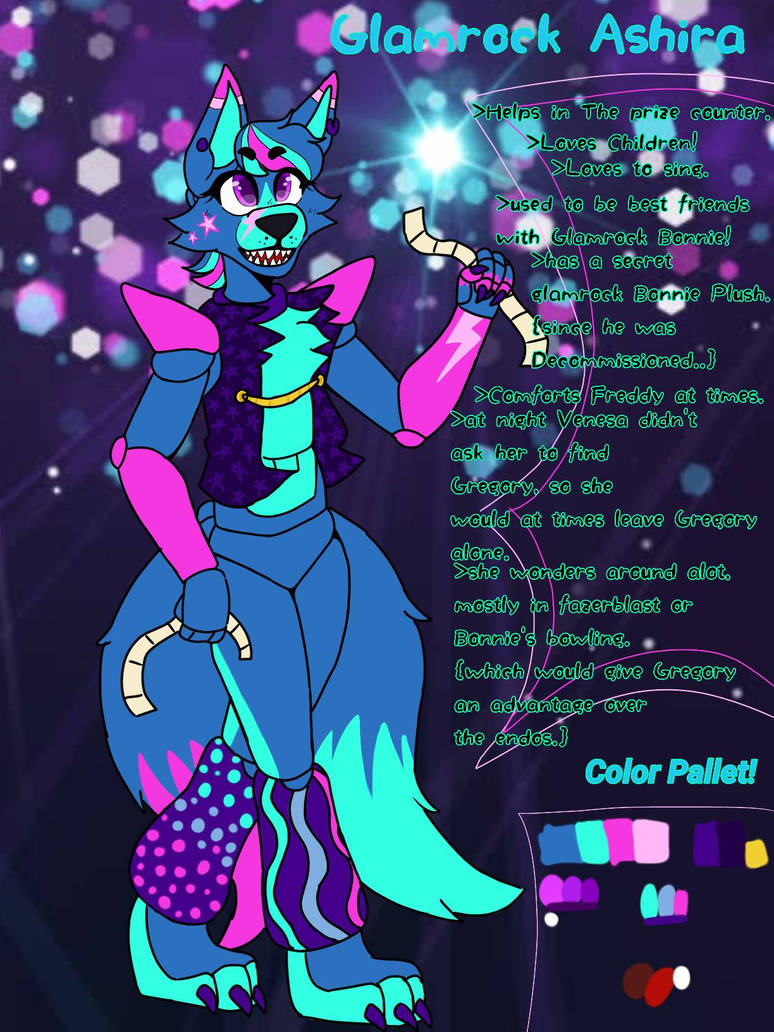 FNAF SECURITY BREACH OC{ref Sheet!} by Aquamarine-Draws on DeviantArt