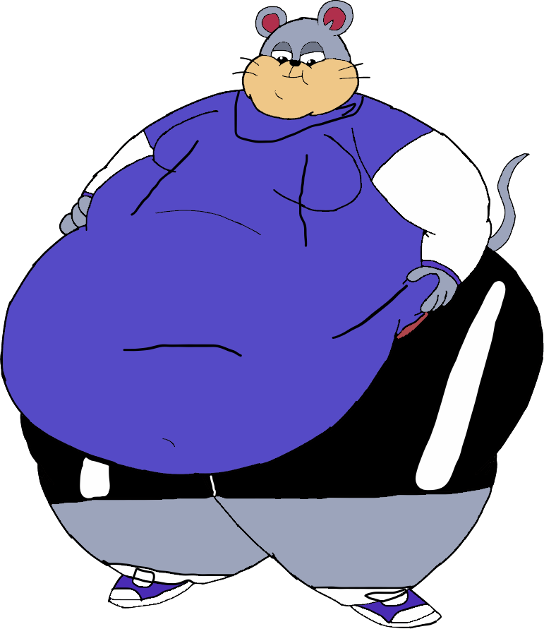 Fat Rapping Mouse Fat Tuffy Mouse (Jerry D Side) by MauryTheBeat on DeviantArt