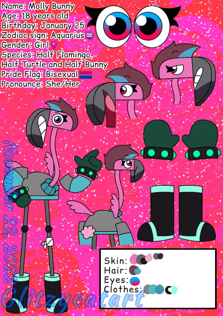 Meet Molly Bunny by glitzycatart on DeviantArt