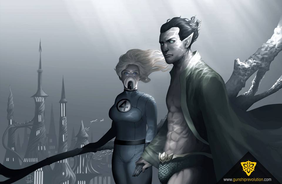 Namor and Invisible Woman