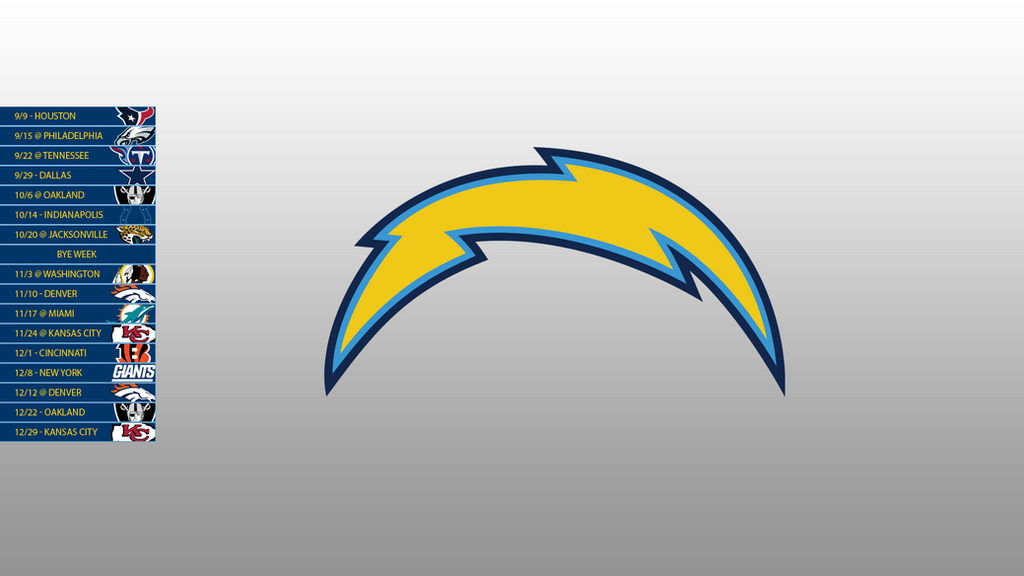 San Diego Chargers 2013 Schedule Wallpaper