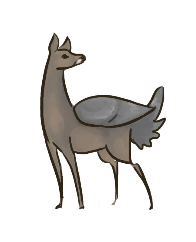 Grey Winged Deer