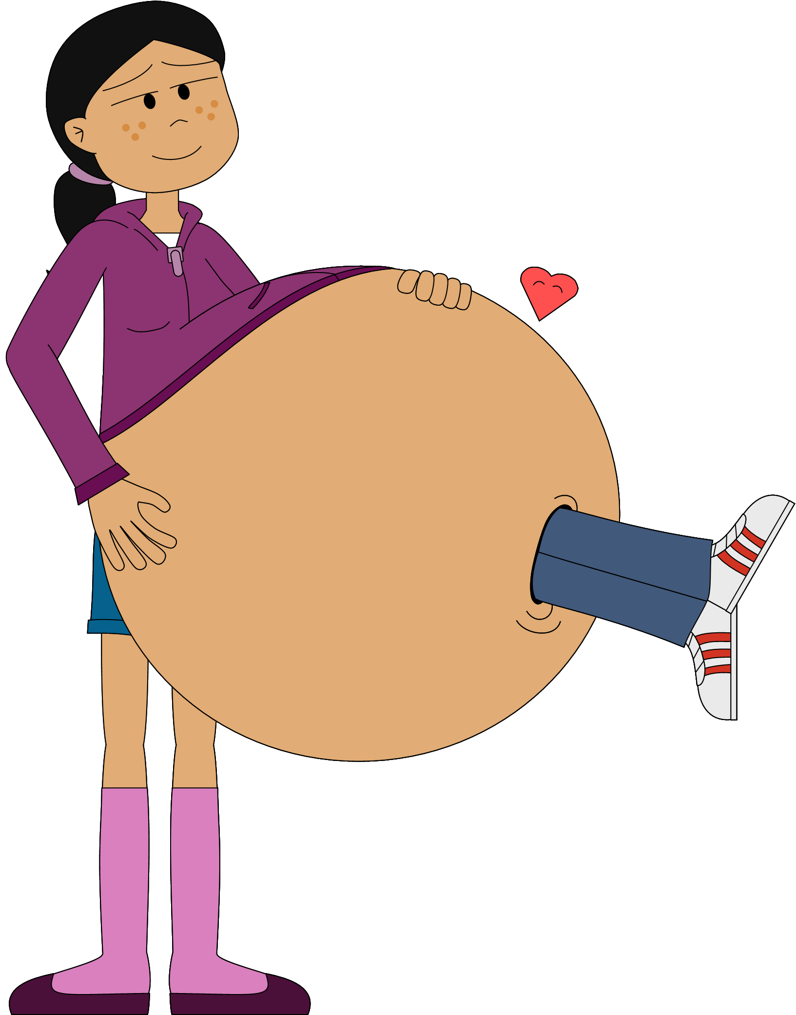 Ronnie Anne navel vore by Angry-Signs on DeviantArt