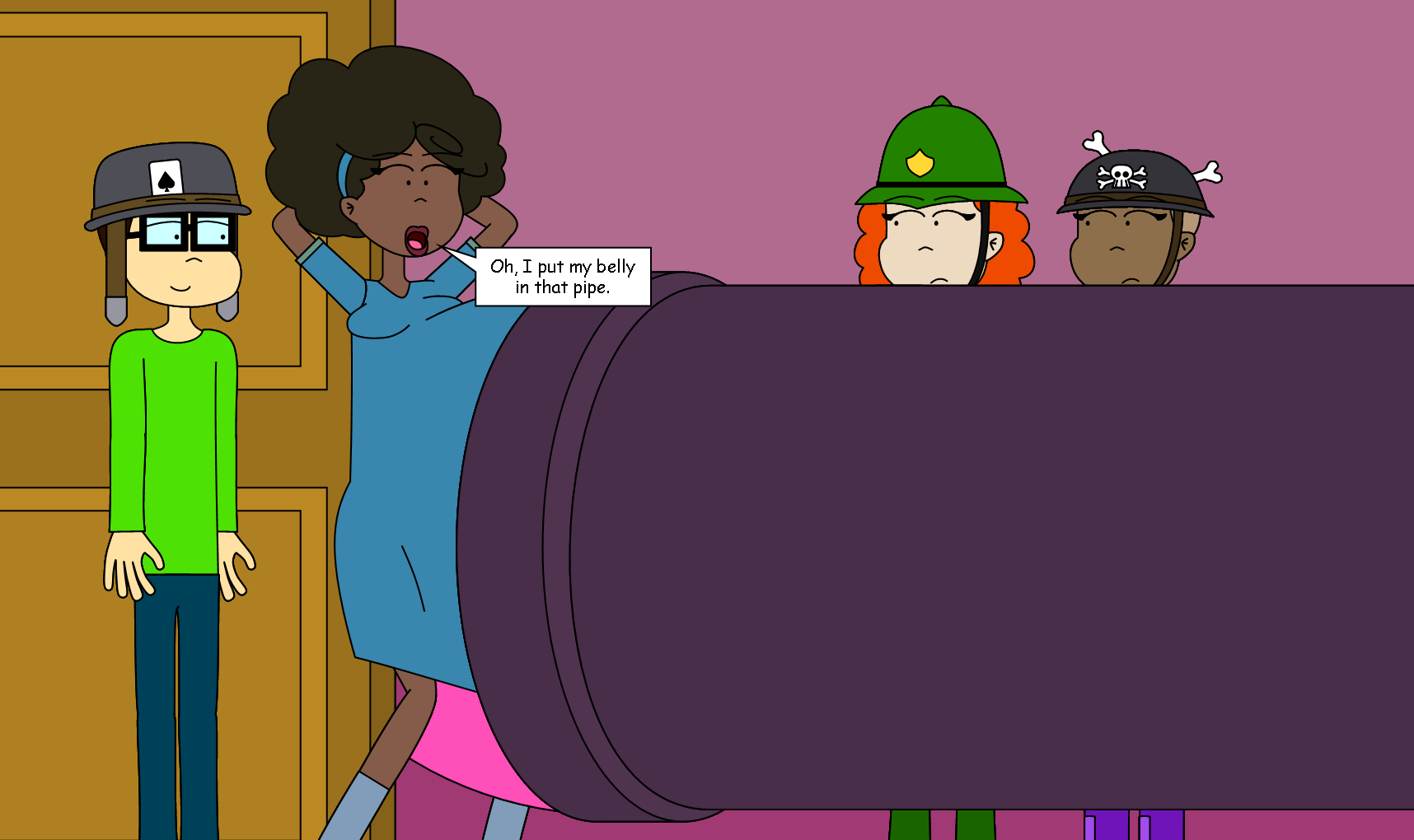 AS:BAtBA - Kim's idea of clogging the pipe by AngrySignsReal on DeviantArt