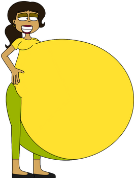 Amelia Strongut - covered belly