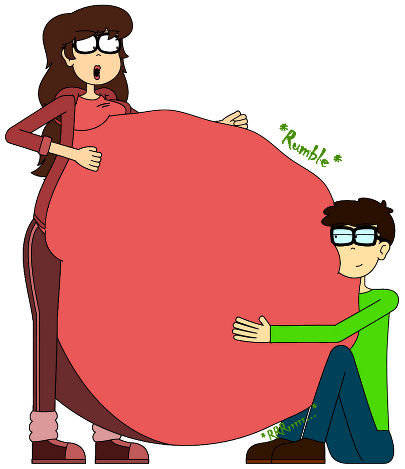Loud Raspberry Belly Wondering what made Sarah's belly rumble very loud by AngrySignsReal on ...