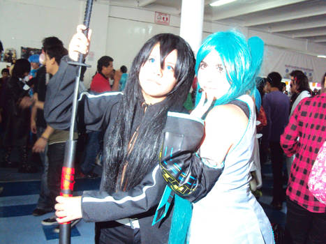 Black Rock Shooter and Miku Cosplay