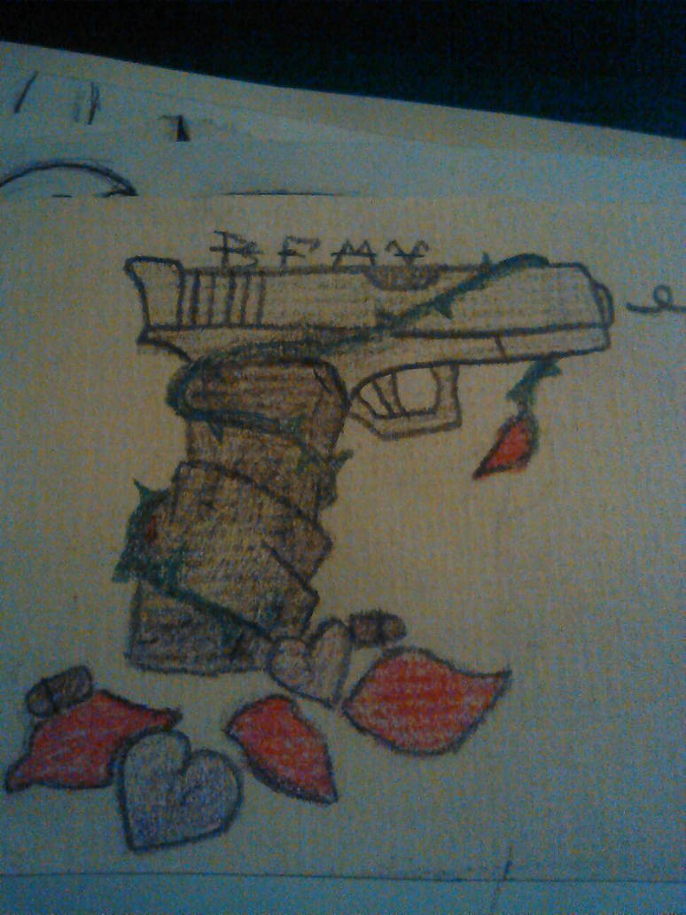 Bullet With Roses Drawing bullets and roses by jadedprincess20 on DeviantArt