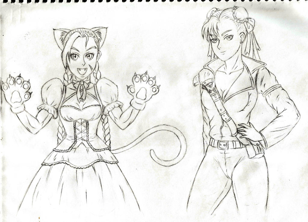 Catgirl Cammy and Mad Max Chun