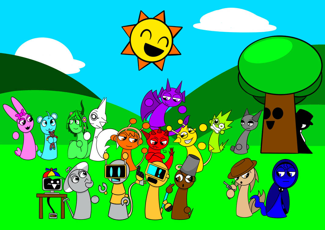 Sprunki in my style. by Skooterwolf on DeviantArt
