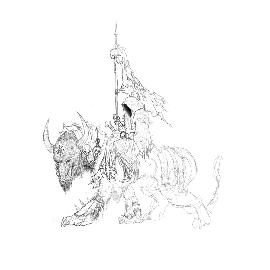 demon rider wip 2 by immortalundead on DeviantArt