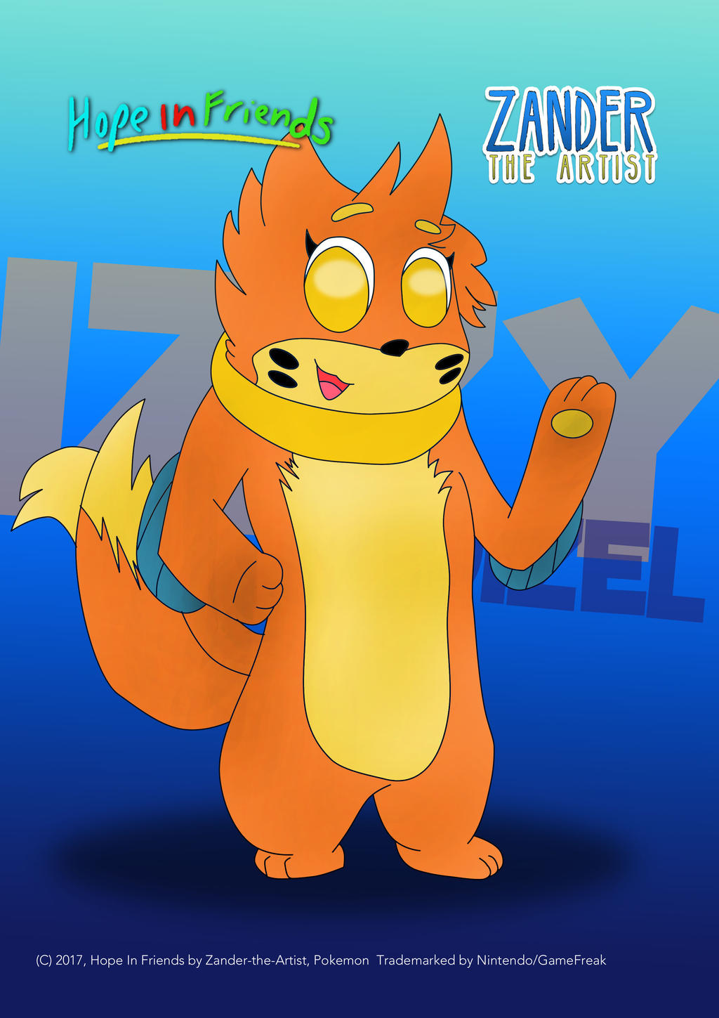 Izzy Bushell Izzy the Buizel (Hope in Friends Poster) by MickeyMario64 on DeviantArt