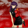 Misato red background