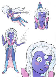 The Silmarils as Crystal Gems (air)