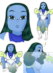 The Silmarils as Crystal Gems (water)