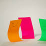 orange , pink and green