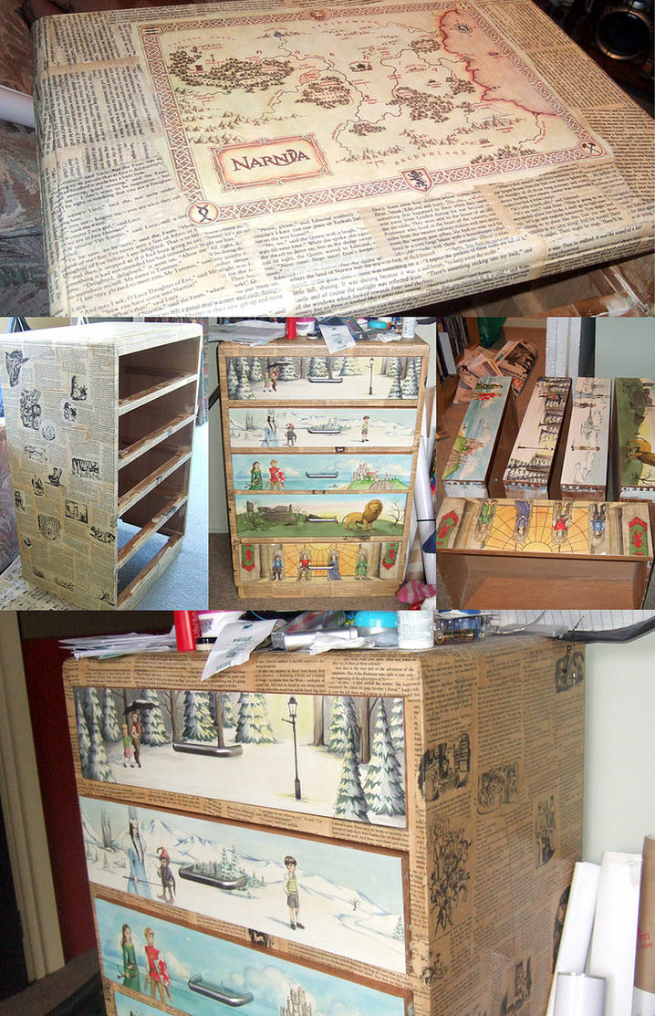 Narnia Decoupage Dresser By Flashsen On Deviantart