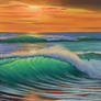 Sunset Waves- Original Painting