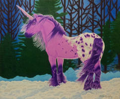 February Amethyst Unicorn