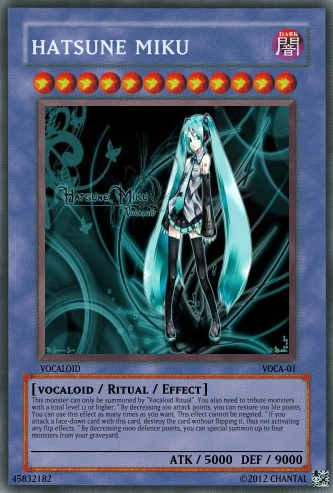 hatsune miku yugioh card Vocaloid full archetype (Repost) - Realistic Cards