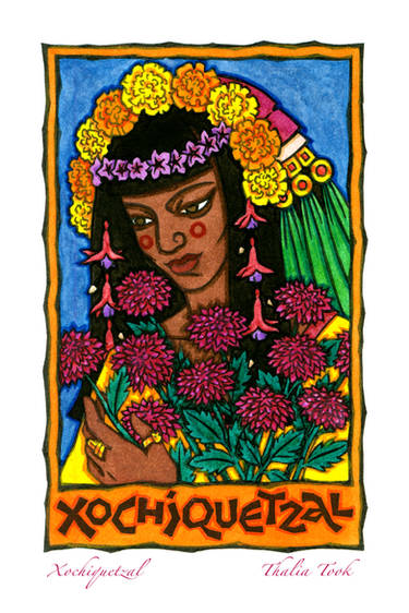 In Aztec mythology, Cihuacoatl was one of a number of motherhood and  fertility goddesses. Cihuacoatl was especially associated with midwives,  and with the sweatbaths where midwives practiced. She is paired with  Quilaztli