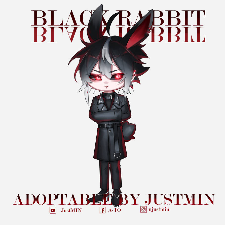 Deviantart Adoptable Rabbit Racer (OPEN) Adoptable : BLACK RABBIT by NEKOJUSTMIN on DeviantArt