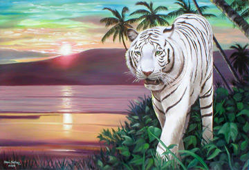 White Tiger Sunset