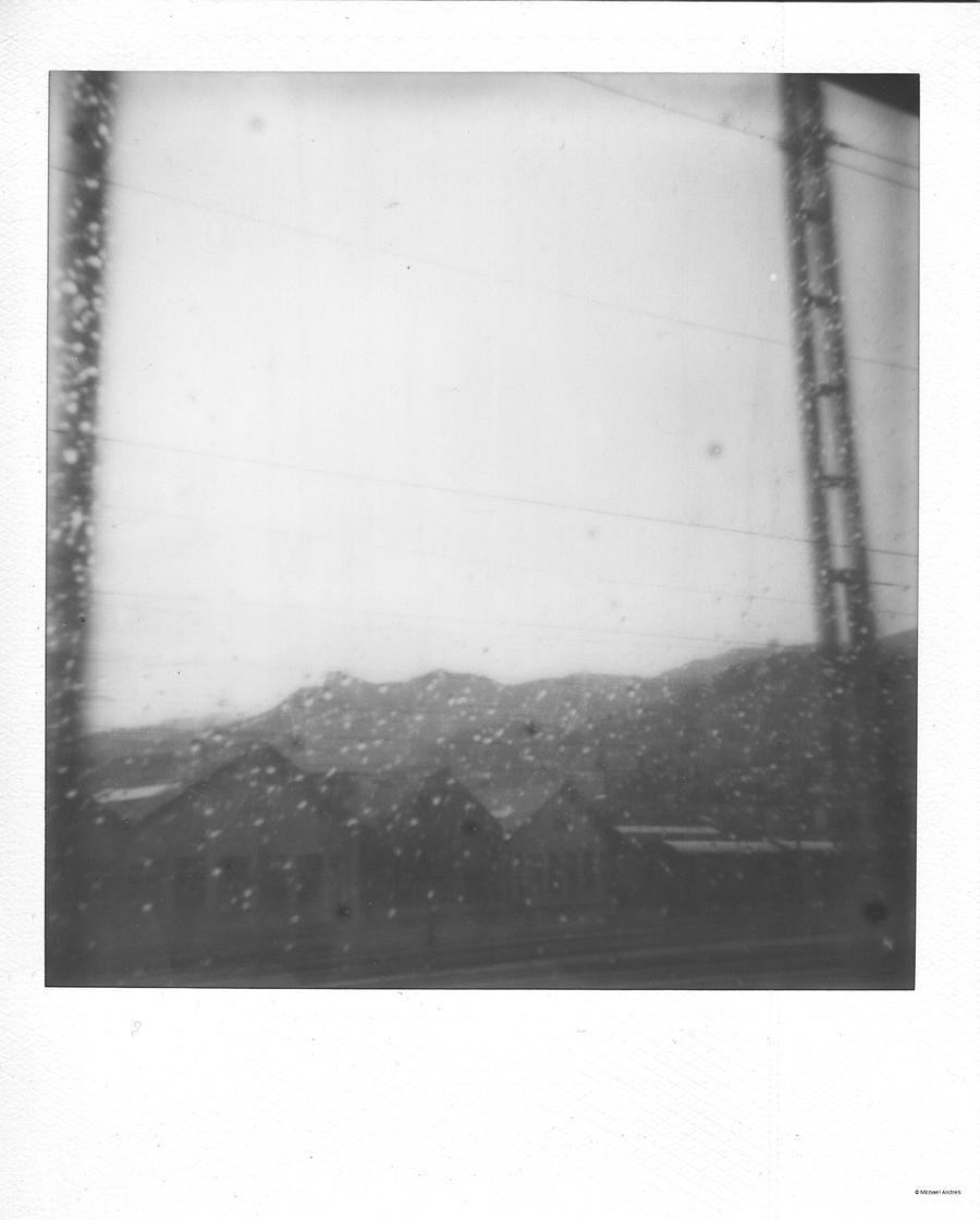 Polaroid 124 - out of a moving train