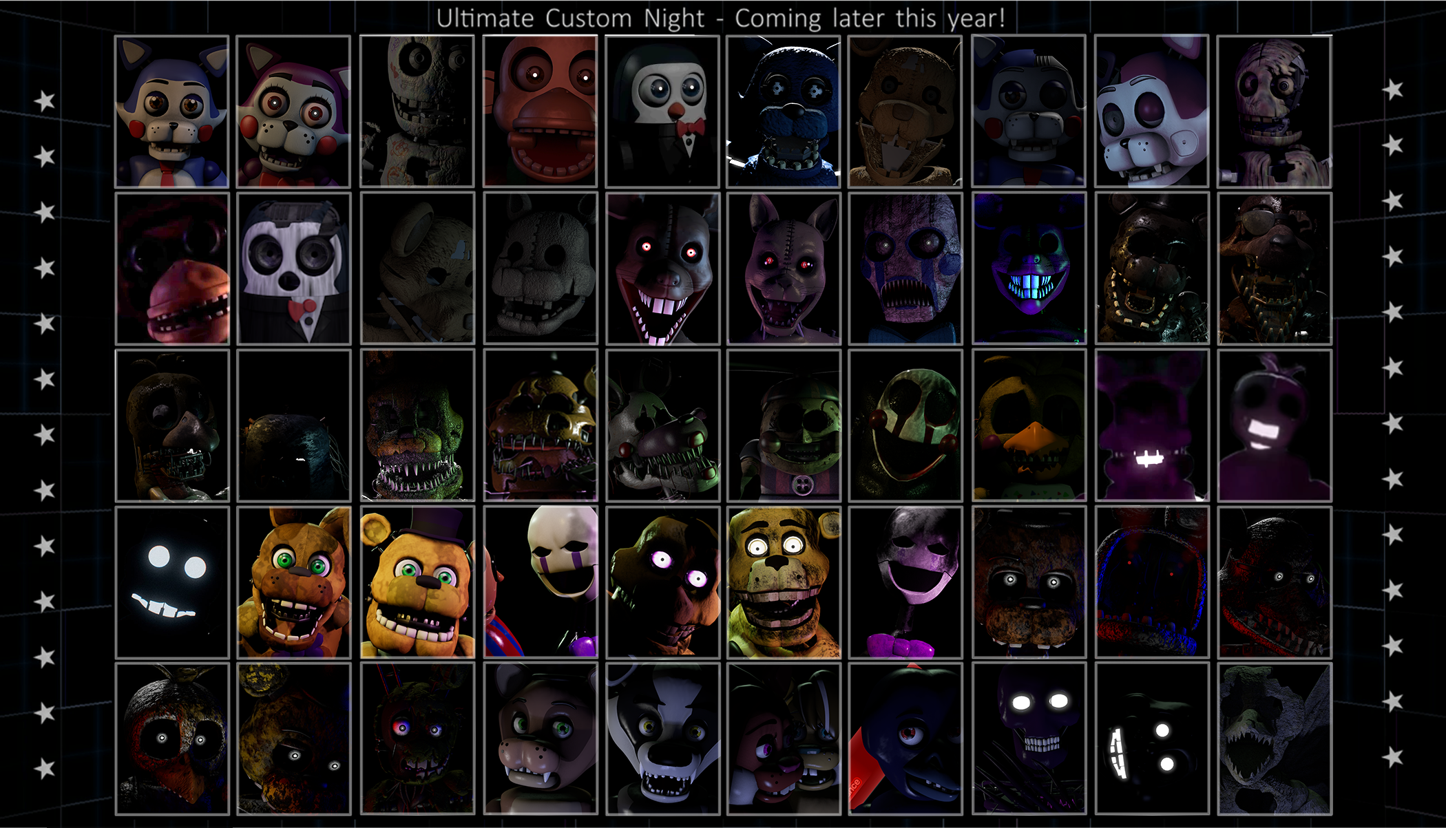 Фредди 7 ультимейт кастом Найт. FNAF Ultimate кастом Найт. Фредди Ultimate Custom Night. FNAF Custom Night АНИМАТРОНИКИ.