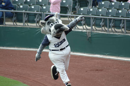 Sparky runs the bases