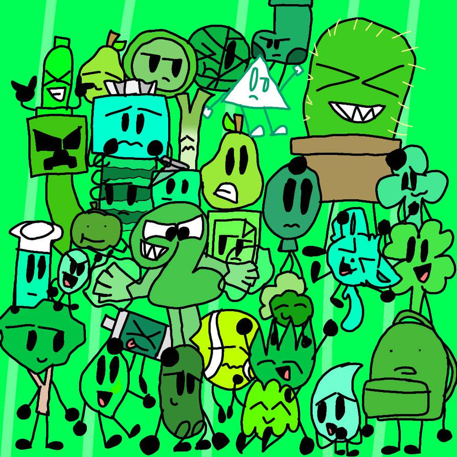 Green object show characters by moonyisherealready on DeviantArt